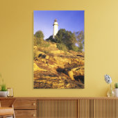 VS, Michigan, Lake Huron. Pointe Aux Barques Canvas Afdruk (Insitu (Woonkamer))