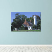 VS, Michigan, Lake Huron. Port Sanilac Canvas Afdruk (Insitu (Houten vloer))