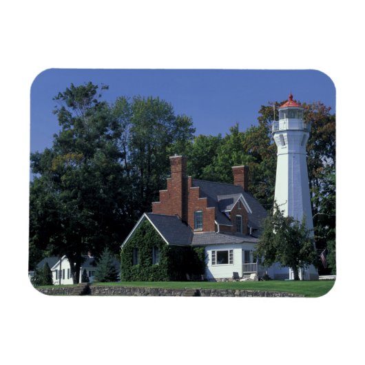 VS, Michigan, Lake Huron. Port Sanilac Magneet (Horizontaal)