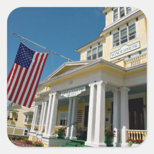 VS, Michigan, Mackinac Island Vierkante Sticker