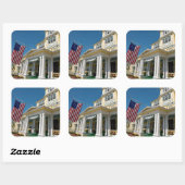 VS, Michigan, Mackinac Island Vierkante Sticker (Vel)