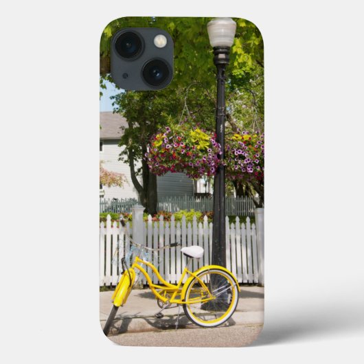 VS, Michigan, Mackinac Island. Yellow Bike Case-Mate iPhone Case (Achterkant)