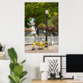 VS, Michigan, Mackinac Island. Yellow Bike Poster (Thuiskantoor)