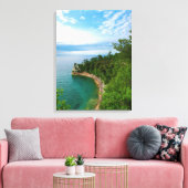 VS, Michigan. Miner's Castle Rotsformatie 3 Canvas Afdruk (Insitu (Woonkamer))