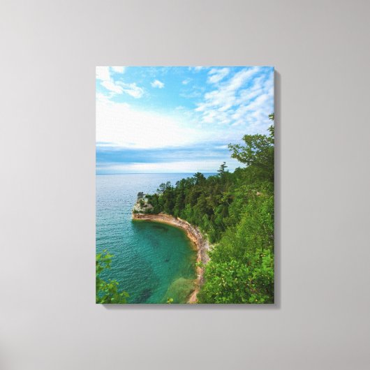 VS, Michigan. Miner's Castle Rotsformatie 3 Canvas Afdruk (Voorkant)