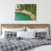 VS, Michigan. Miner's Castle Rotsformatie 4 Canvas Afdruk (Insitu (Slaapkamer))