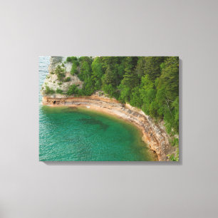 VS, Michigan. Miner's Castle Rotsformatie 4 Canvas Afdruk