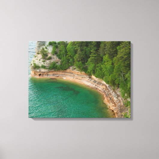 VS, Michigan. Miner's Castle Rotsformatie 4 Canvas Afdruk (Voorkant)
