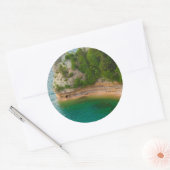 VS, Michigan. Miner's Castle Rotsformatie Ronde Sticker (Envelop)