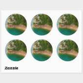 VS, Michigan. Miner's Castle Rotsformatie Ronde Sticker (Vel)