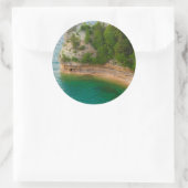 VS, Michigan. Miner's Castle Rotsformatie Ronde Sticker (Tas)