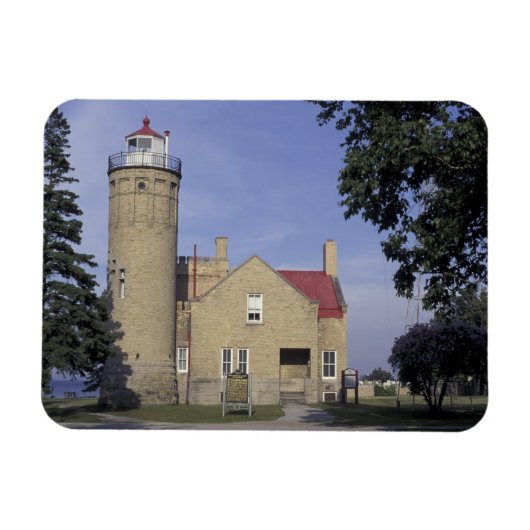 VS, Michigan Old Mackinac Point Lighthouse Magneet (Horizontaal)