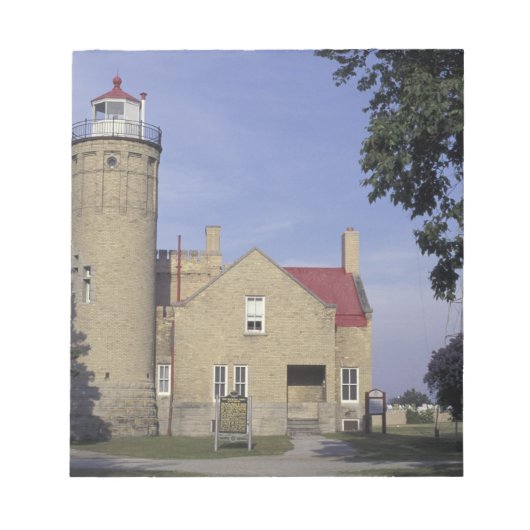 VS, Michigan Old Mackinac Point Lighthouse Notitieblok (Voorkant)