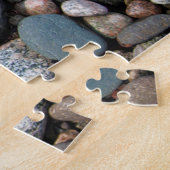 VS, Michigan. Opgeblazen keien op de kust Legpuzzel (Zijkant)