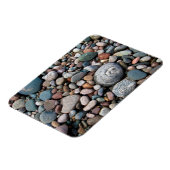 VS, Michigan. Opgeblazen keien op de kust Magneet (Linkerzijde)