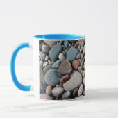 VS, Michigan. Opgeblazen keien op de kust Mok (Links)