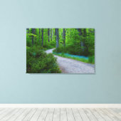 VS, Michigan. Pad Door Het Bos Canvas Afdruk (Insitu (Houten vloer))