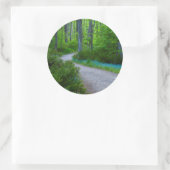 VS, Michigan. Pad Door Het Bos Ronde Sticker (Tas)