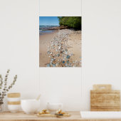 VS, Michigan. Pebbles Along 12 miljoen strand Poster (Keuken)