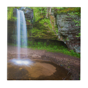 VS, Michigan. Scott's Falls In Opper Michigan Tegeltje