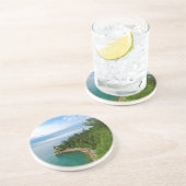 VS, Michigan. Steenvorming 3 bij het kasteel van M Zandsteen Onderzetter (Zijkant)