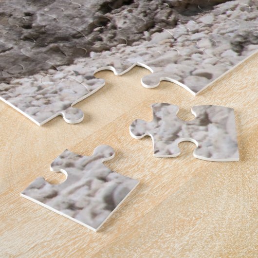 VS, Michigan. Stone torens op het strand Legpuzzel (Zijkant)
