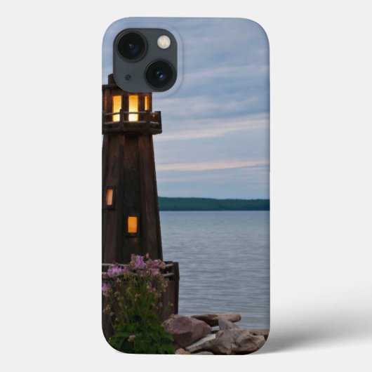 VS, Michigan. Tuin Decoratie Vuurtoren Case-Mate iPhone Case (Achterkant)