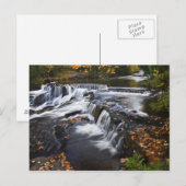 VS, Michigan, Upper Peninsula. Bond Falls en Briefkaart (Voorkant / Achterkant)
