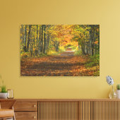 VS, Michigan, Upper Peninsula. Wegdek in Canvas Afdruk (Insitu (Woonkamer))