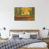 VS, Michigan, Upper Peninsula. Wegdek in Canvas Afdruk (Insitu (Slaapkamer))