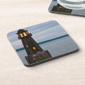 VS, Michigan. vuurtoren van de werf Bier Onderzetter (Linkerzijde)