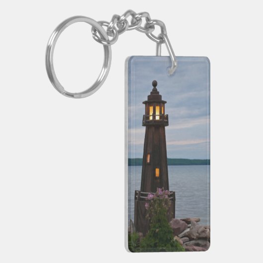 VS, Michigan. vuurtoren van de werf Sleutelhanger (Voorkant Links)