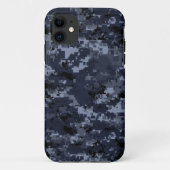 VS Militair Blauwe Camouflage Case-Mate iPhone Case (Achterkant)