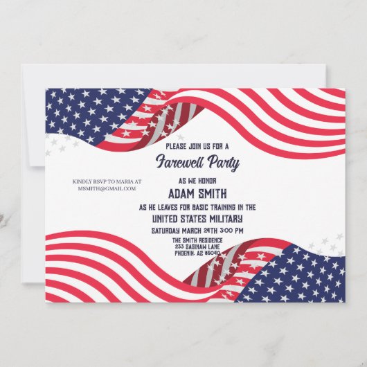 VS militair Bootcamp gaat weg van uitnodiging (Voorkant)