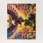 VS militaire laarzen Legpuzzel (Verticaal)