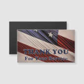 VS militaire veteranen patriottische vlag Dank u (Voorkant / Achterkant)