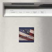 VS militaire veteranen patriottische vlag Dank u Magneet (Insitu (Vaatwasser))