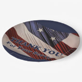 VS militaire veteranen patriottische vlag Dank u Papieren Bordje (Gekanteld)