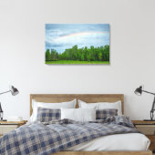 VS, Minnesota. Groene weide met wilde bloemen Canvas Afdruk (Insitu (Slaapkamer))