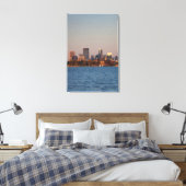 VS, Minnesota, Minneapolis, stadsprofiel Canvas Afdruk (Insitu (Slaapkamer))