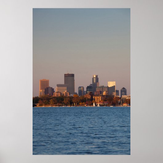 VS, Minnesota, Minneapolis, stadsprofiel Poster (Voorkant)