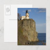 VS, Minnesota.  Split Rock Lighthouse aan Lake Briefkaart (Voorkant / Achterkant)