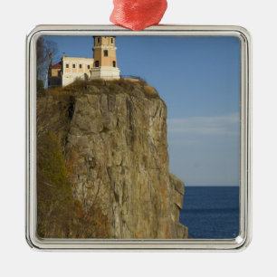VS, Minnesota. Split Rock Lighthouse aan Lake Metalen Ornament