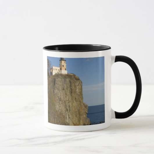 VS, Minnesota.  Split Rock Lighthouse aan Lake Mok (Rechts)