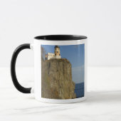 VS, Minnesota.  Split Rock Lighthouse aan Lake Mok (Links)