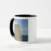VS, Minnesota.  Split Rock Lighthouse aan Lake Mok (Voorkant links)