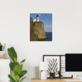 VS, Minnesota.  Split Rock Lighthouse aan Lake Poster (Thuiskantoor)