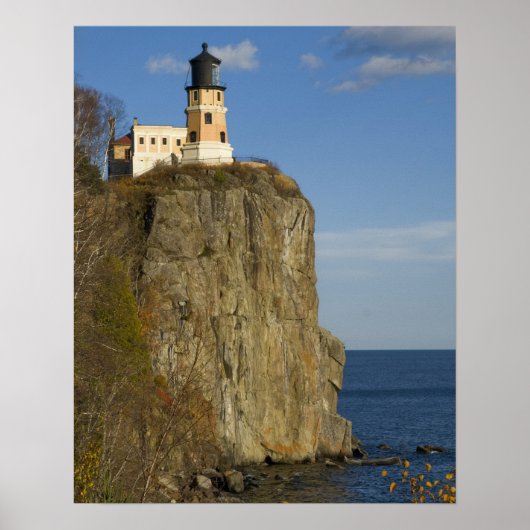 VS, Minnesota.  Split Rock Lighthouse aan Lake Poster (Voorkant)