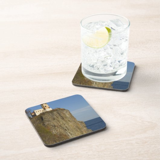 VS, Minnesota.  Split Rock vuurtoren op Lake Drankjes Onderzetter (Rechterzijde)