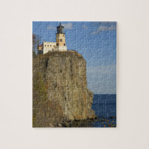 VS, Minnesota.  Split Rock vuurtoren op Lake Legpuzzel